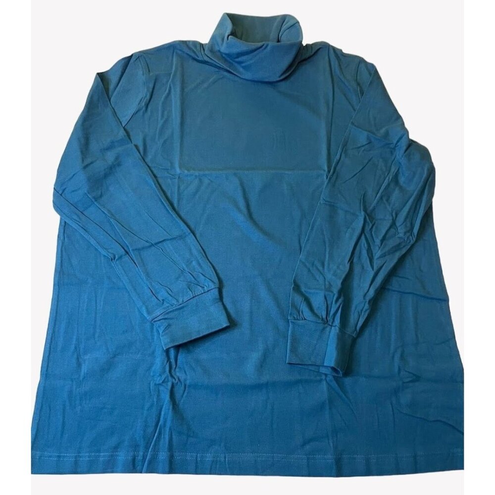 NWOT‎ Only Necessities Women's Plus L 18-20 Long Sleeve DEEP TEAL Turtleneck